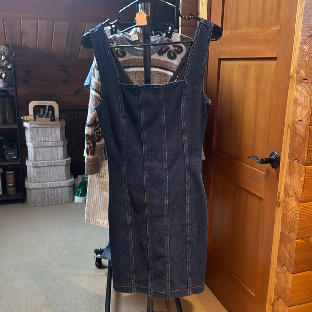 90s denim dress vintage